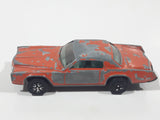 Vintage 1970s PlayArt Cadillac Eldorado Orange Die Cast Toy Car Vehicle Made in Hong Kong