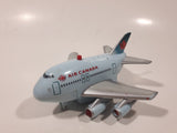 Toy Tech Air Canada Jumbo Jet Pull Back Light Up Plastic Die Cast Toy Airplane