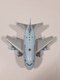 Toy Tech Air Canada Jumbo Jet Pull Back Light Up Plastic Die Cast Toy Airplane