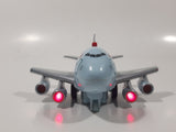 Toy Tech Air Canada Jumbo Jet Pull Back Light Up Plastic Die Cast Toy Airplane