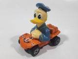 Vintage 1979 Walt Disney Productions Lesney Matchbox Orange Donald Duck Cartoon Character Series No. 2 Blue Die Cast Toy Sailor Themed Car Vehicle