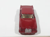 Vintage 1960s Lesney Matchbox Series No. 53 Mercedes-Benz 220 SE Dark Red Die Cast Toy Car Vehicle with Opening Doors
