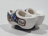 Holland Windmill Themed Hand Painted Colorful Miniature Ceramic Clog Shoe Set Fridge Magnet