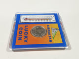 Gibraltar Five Pence 5 Lucky Coin Thermometer 2 3/8" x 2 3/8" Acrylic Fridge Magnet