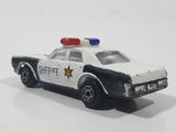 Unknown Brand Dodge Monaco Sheriff  Police Cop White Black Die Cast Toy Car Emergency Rescue Vehicle
