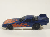 1996 McDonald's Hot Wheels Flames Series Funny Car 1/5 Blue Die Cast Toy Race Car Vehicle