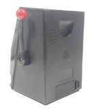 RecZone One Armed Bandit "Jackpots on Gold & Guns Combos" 6" Tall Plastic Mechanical Slot Machine Coin Bank