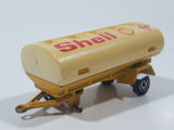 Majorette Shell Fuel Tanker Transport Trailer Yellow Die Cast Toy Car Vehicle Busted Wheels