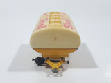 Majorette Shell Fuel Tanker Transport Trailer Yellow Die Cast Toy Car Vehicle Busted Wheels