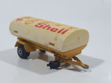 Majorette Shell Fuel Tanker Transport Trailer Yellow Die Cast Toy Car Vehicle Busted Wheels