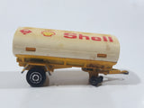 Majorette Shell Fuel Tanker Transport Trailer Yellow Die Cast Toy Car Vehicle Busted Wheels