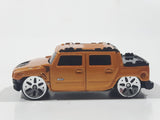 2001 Maisto Hummer H2 Concept Metalflake Copper Orange Die Cast Toy Car Vehicle