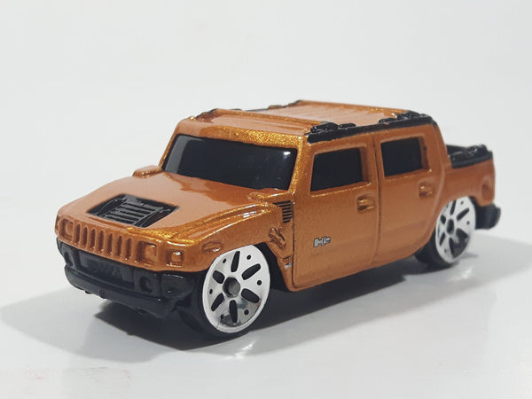2001 Maisto Hummer H2 Concept Metalflake Copper Orange Die Cast Toy Car Vehicle