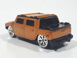 2001 Maisto Hummer H2 Concept Metalflake Copper Orange Die Cast Toy Car Vehicle