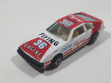 Vintage Yatming No. 1036 Toyota Celica Flying Engine #36 White Red Die Cast Toy Race Car Vehicle
