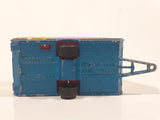 Vintage Majorette No. 325 Caravane Camper Traiper Blue and White 1/70 Scale Die Cast Toy Car Vehicle with Opening Door