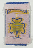 Alberta Girl Guides Shamrock Themed 1" x 1 3/4" Small Fabric Patch Badge