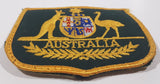 Australia Coat of Arms Kangaroo and Emu 3" x 3 5/8" Thick Fabric Patch Badge