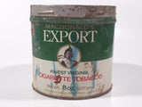 Vintage Macdonald's Export Finest Virginia Cigarette Tobacco 8 oz Metal Tin Can No Lid