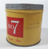 Vintage 1960s Black Cat No. Number 7 Fine Cut Tobacco Tin No Lid