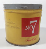 Vintage 1960s Black Cat No. Number 7 Fine Cut Tobacco Tin No Lid