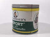 Vintage Macdonald's Export Finest Virginia Cigarette Tobacco 8 oz Metal Tin Can No Lid