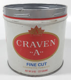 Vintage Rock City Craven "A" Cigarette Tobacco 8 oz Metal Tin Can No Lid
