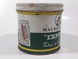 Vintage Macdonald's Export Finest Virginia Cigarette Tobacco Tin Metal Can