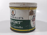 Vintage Macdonald's Export Finest Virginia Cigarette Tobacco Tin Metal Can