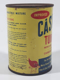 Rare Version Vintage Casite Improved Tune-Up Now with Spark Plug and Carburetor Cleaner 15 Fluid Ounces Yellow Metal Container FULL
