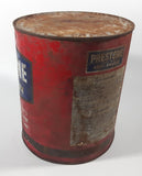 Vintage Eveready Prestone Brand Anti-Freeze Coolant Red Blue 1 Imperial Gallon Can - EMPTY