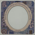 "What the caterpillar calls the end of the world, nature calls a butterfly" Anonymous Bordered Picture Frame 3 1/2" x 3 1/2" Thin Rubber Fridge Magnet
