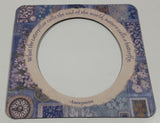 "What the caterpillar calls the end of the world, nature calls a butterfly" Anonymous Bordered Picture Frame 3 1/2" x 3 1/2" Thin Rubber Fridge Magnet