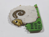 Sheep Themed 2 1/8" x 2 5/8" 3D Resin Fridge Magnet