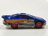 1999 Hot Wheels Future NASCAR Blue Die Cast Toy Car Vehicle McDonald's Happy Meal