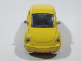 Volkswagen Beetle Bug Yellow Pull Back Die Cast Toy Car Vehicle with Opening Doors