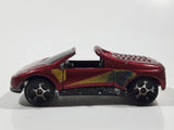 1998 Hot Wheels Speed Demons Pontiac Salsa Dark Red Die Cast Toy Car Vehicle