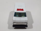 Vintage Yatming No. 1501 Ford Econoline E-150 Police Emergency White Van Die Cast Toy Car Emergency Rescue Vehicle