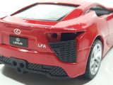 MSZ Lexus LF-A Red 1:43 Scale Pull Back Die Cast Toy Car Vehicle with Opening Doors
