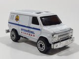 Welly International Airport Van White Die Cast Toy Car Vehicle