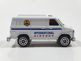 Welly International Airport Van White Die Cast Toy Car Vehicle