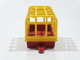 Vintage Majorette Lion Cage Trailer Red with Yellow Cage Die Cast Toy Car Vehicle Made in France