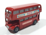 Vintage A Budgie Toy A.E.C. "Routemaster" 64 Seater London Transport Red Double Decker Bus Die Cast Toy Car Vehicle