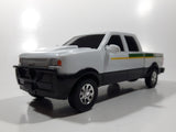 ERTL John Deere Pickup Truck White Plastic and Pressed Steel Die Cast Toy Car Vehicle 8 1/2" Long