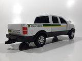 ERTL John Deere Pickup Truck White Plastic and Pressed Steel Die Cast Toy Car Vehicle 8 1/2" Long