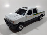 ERTL John Deere Pickup Truck White Plastic and Pressed Steel Die Cast Toy Car Vehicle 8 1/2" Long