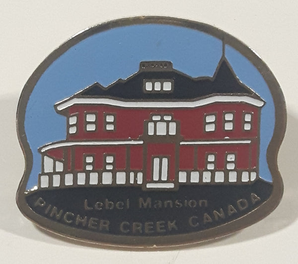 Lebel Mansion Pincher Creek Canada 7/8" x 1" Enamel Metal Lapel Pin