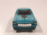 2009 Hot Wheels Custom V-8 Vega Turquoise Blue Die Cast Toy Muscle Car Vehicle