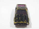 Vintage 1979 Hot Wheels Turismo Yellow (Painted Black) Purple Interior Die Cast Toy Car Vehicle