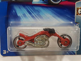 2004 Hot Wheels Wastelanders Blast Lane Red Die Cast Toy Car Vehicle New in Package